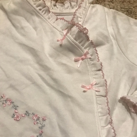 Little Me Heart appliqué Ruffle Cardigan - Picture 3 of 5